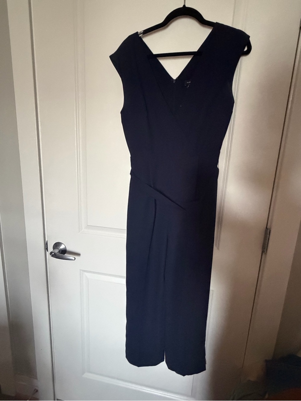 Club Monaco Black One-Shoulder Jumpsuit